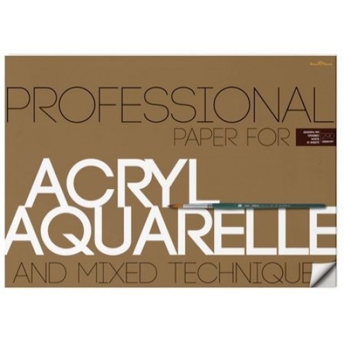 Альбом д/акварели А2 10л BV Acryl&Aquarelle 290гр. (и акрила) Превью 0