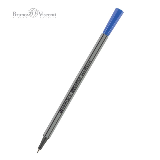 Ручка капиллярная BV Basic синяя 0.4мм Превью 0