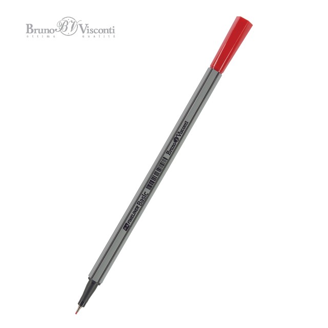 Ручка капиллярная BV Basic красная 0.4мм Превью 0