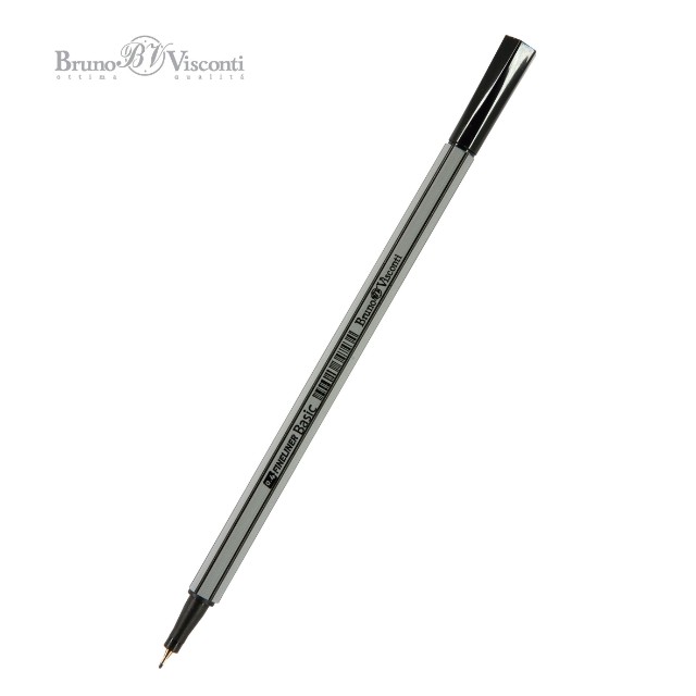 Ручка капиллярная BV Basic черная 0.4мм