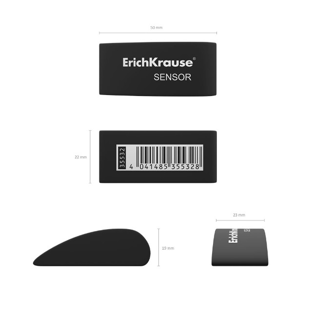 Ластик EK Sensor Black&Whitе скошенн. Превью 2
