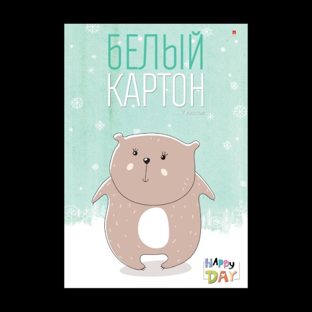 Картон белый А4 7л немел Мультики, Зайка Превью 2