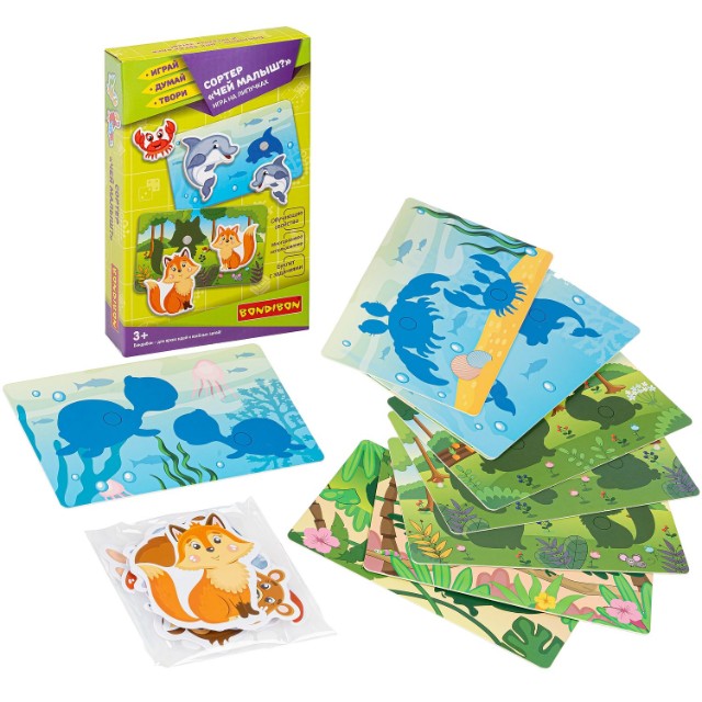 Игра Настольная Сортер Чей малыш? на липучках Превью 1