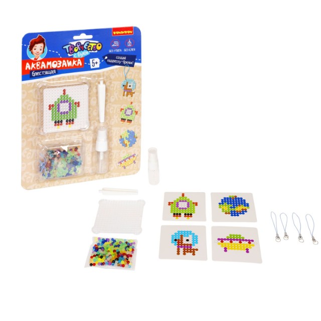 Творч Аквамозаика Блестящая Брелоки-подвески Космические приключения Превью 1