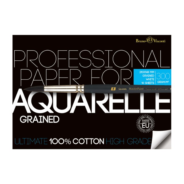 Папка для акварели А5 10л BV Aquarelle (хлопок 100%)