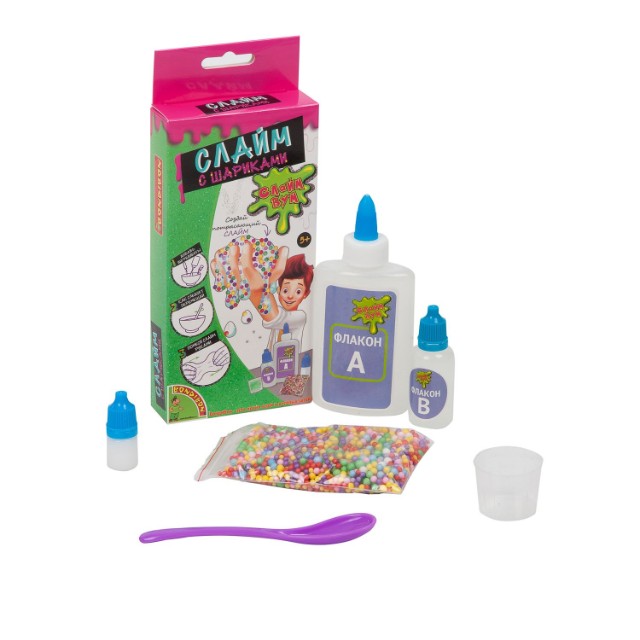 Набор для исследования СЛАЙМ БУМ Слайм с шариками Превью 1