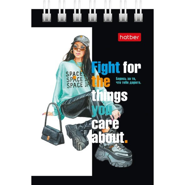 Блокнот А7 40л спир Zoomer girl тонир/блок Превью 4