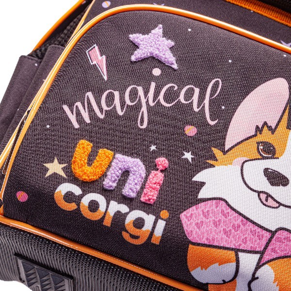Ранец Hatber Волшебник Корги черный с оранжевым Превью 4