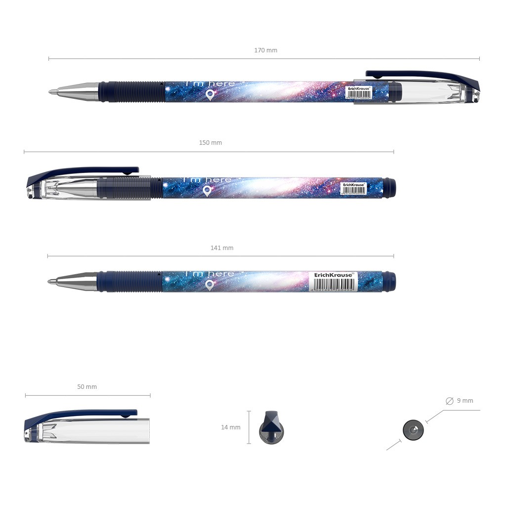Ручка шариковая синяя EK ColorTouchR Space Фото 3