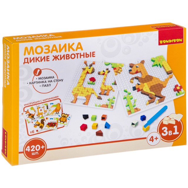 Игра Мозаика Дикие животные 420 дет.