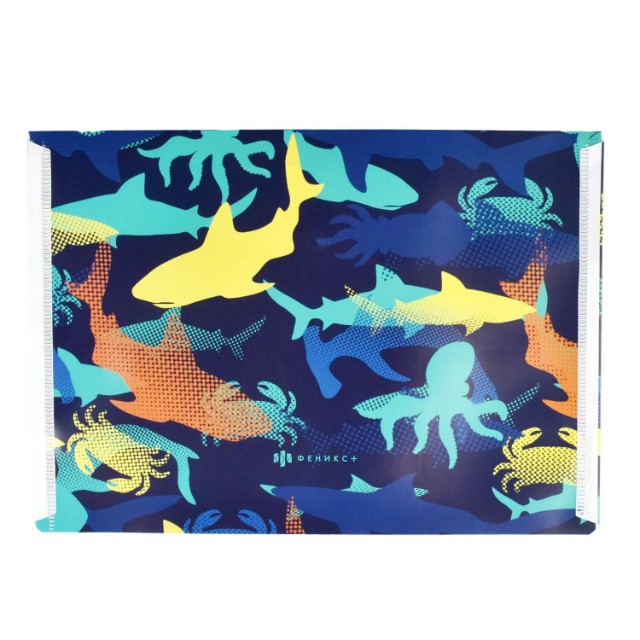 Папка-конверт А5 с рис Морской мир Превью 1