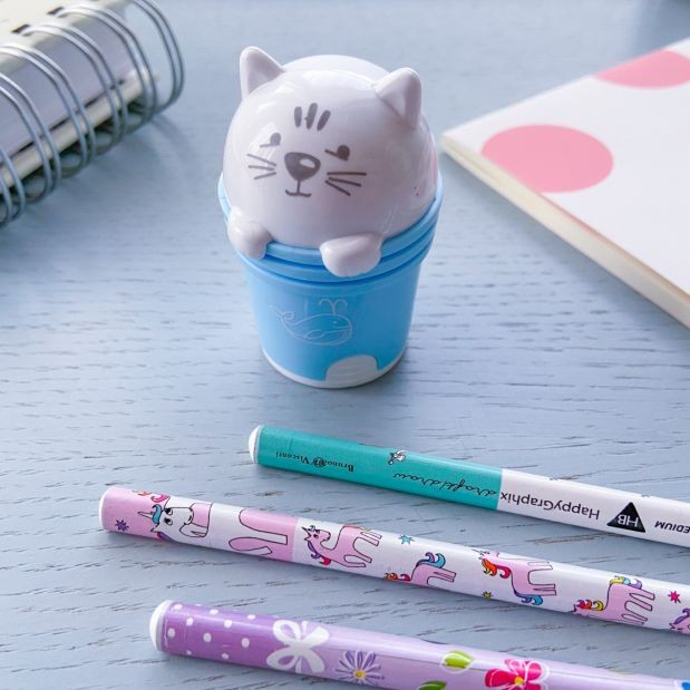 Ластик + точилка 1отв сув BV Котята 4 вида Превью 1