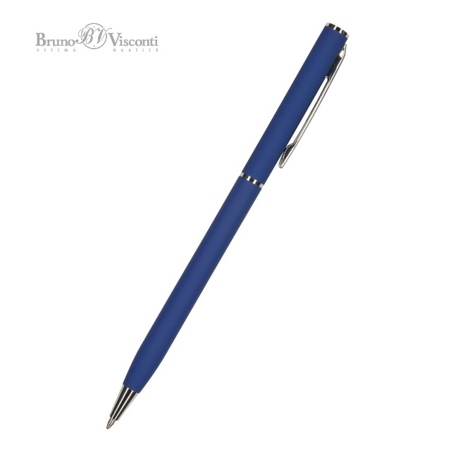Ручка подар шар BV Palermo синяя 0,7мм корп поворот