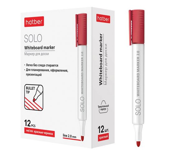Маркер д/доски красный 2мм Превью 1