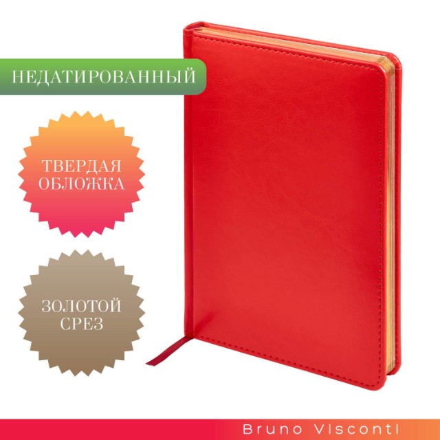 Ежедневник А5 Sidney Nebraska красный недат Превью 4