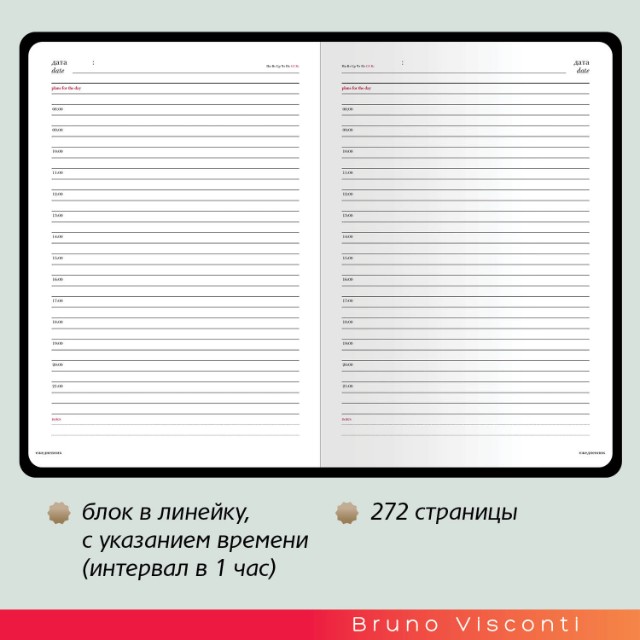 Ежедневник А5 Sidney Nebraska красный недат Превью 11