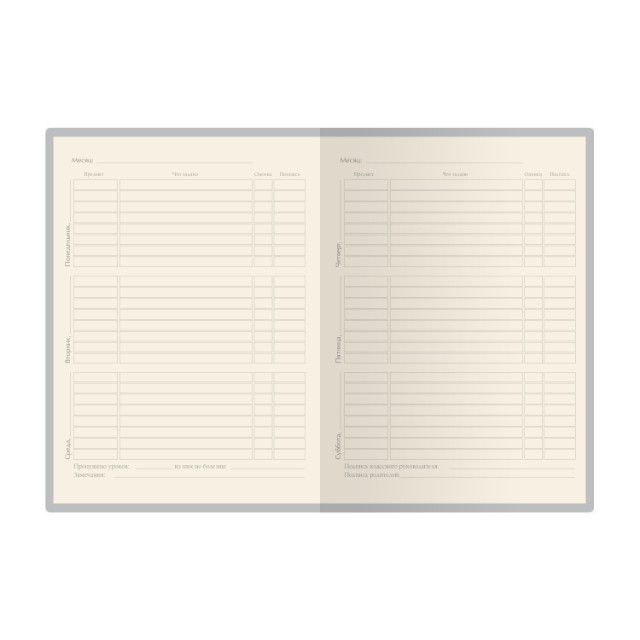 Дневник ст кл иск.кожа BV Ягоды. Графика. Ежевика Превью 5