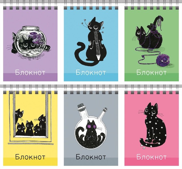 Блокнот А7 40л кл спир Уголек Превью 0