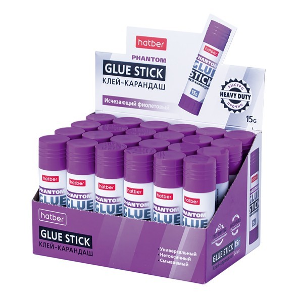 Клей-карандаш 15гр Hatber Phantom Превью 1