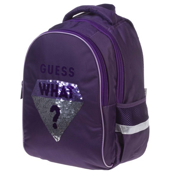 Рюкзак эргономич. Hatber What? полиэстер нагрудная стяжка светоотраж. 2 отделения 2 кармана и 1 потайной на спи Превью 1