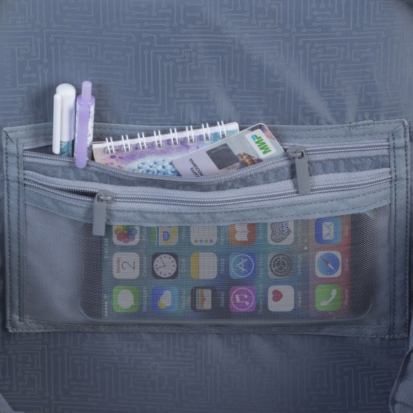 Ранец панцирный Hatber Дрон светоотраж. 2 отделения 2 кармана Превью 7