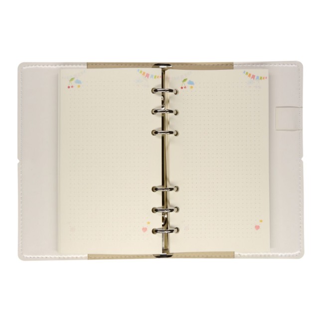 Зап. книжка А6 160л лин тв BV Daily journal со сменным блоком на кольцах, блок с иллюстрациями (8 видов) Превью 1