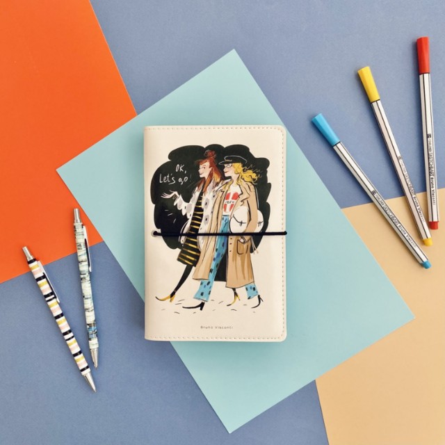 Зап. книжка А6 160л лин тв BV Daily journal со сменным блоком на кольцах, блок с иллюстрациями (8 видов) Превью 15