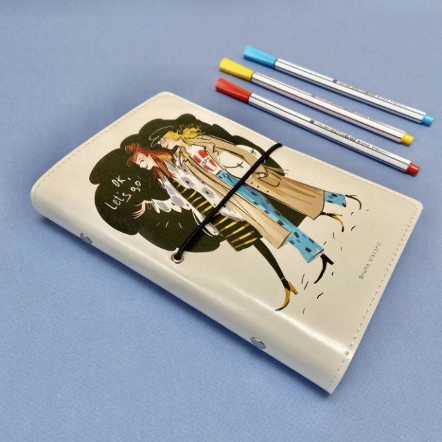 Зап. книжка А6 160л лин тв BV Daily journal со сменным блоком на кольцах, блок с иллюстрациями (8 видов) Превью 26