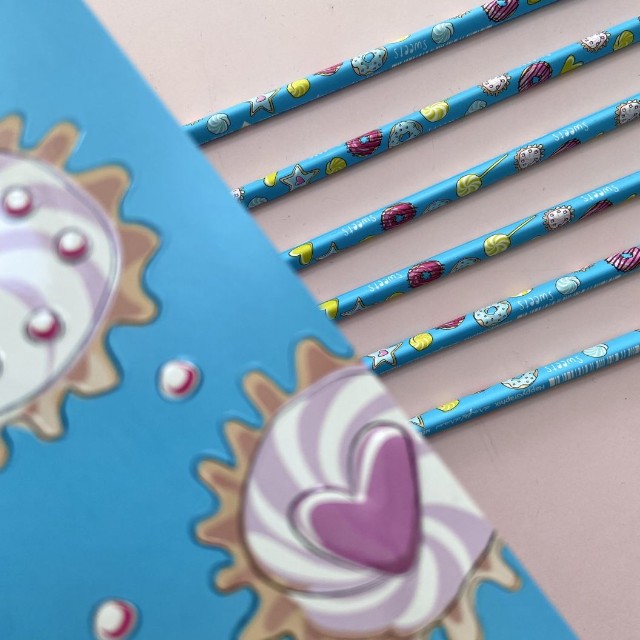 Карандаш ч/гр HB BV HappyGraphix Сладкое настроение.Пончики Превью 5