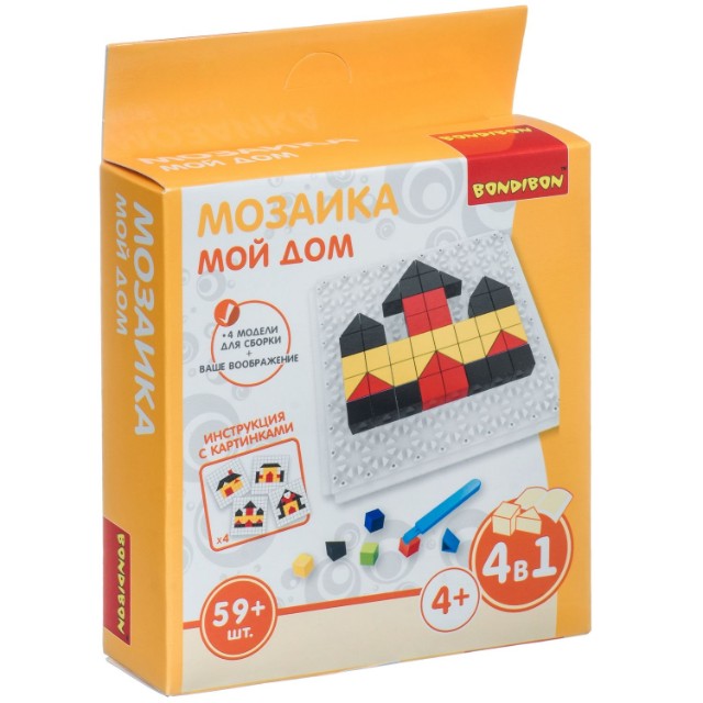 Игра Мозаика Мой дом 59 дет. пласт Превью 0