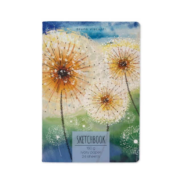 Скетчбук А5 24л BV бежевый 160гр (4 вида)