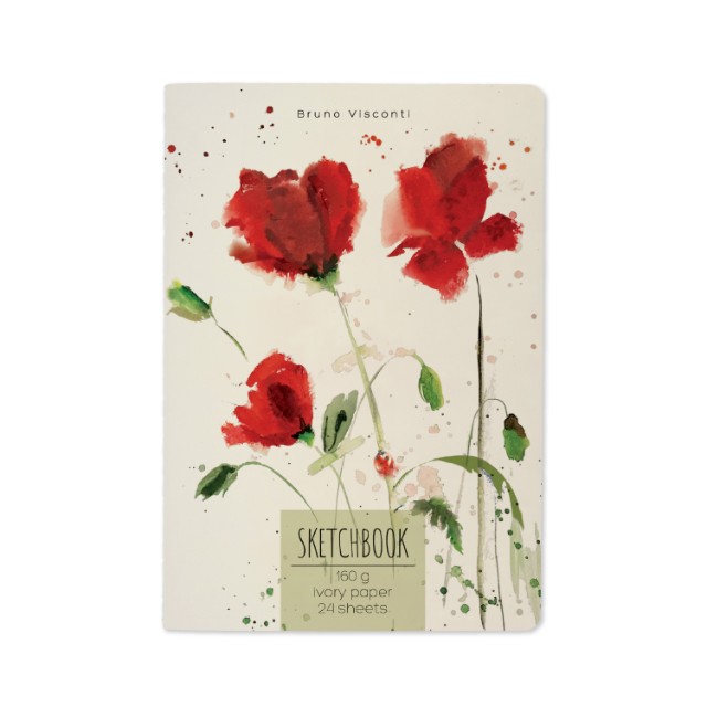 Скетчбук А5 24л BV бежевый 160гр (4 вида) Превью 4