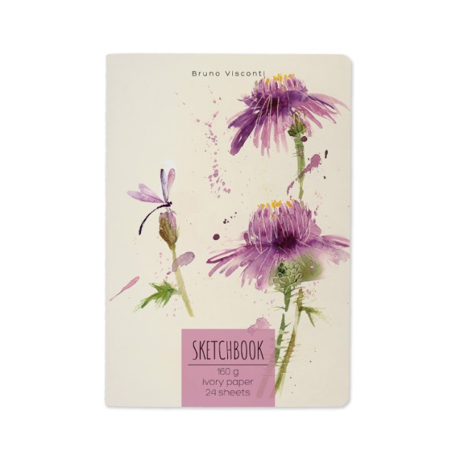 Скетчбук А5 24л BV бежевый 160гр (4 вида) Превью 3