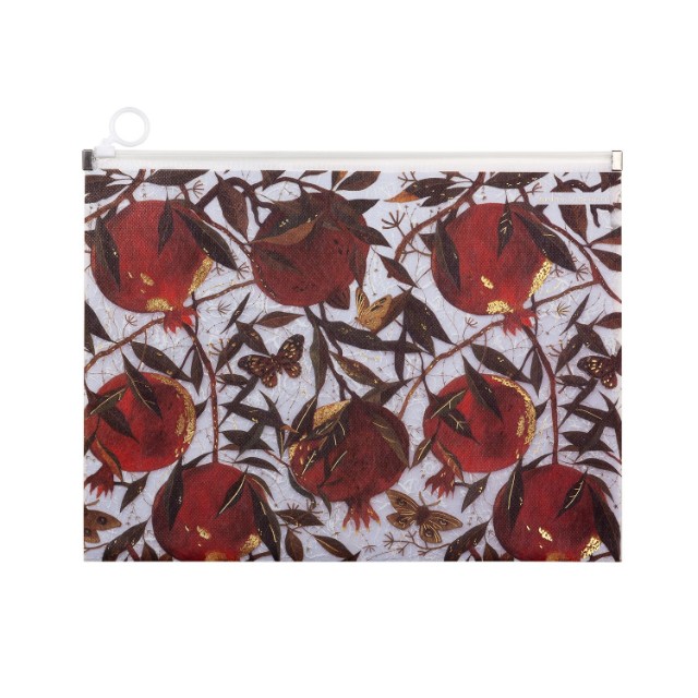 Папка на молнии Zip А4 с рис BV Гранат (с расширением)