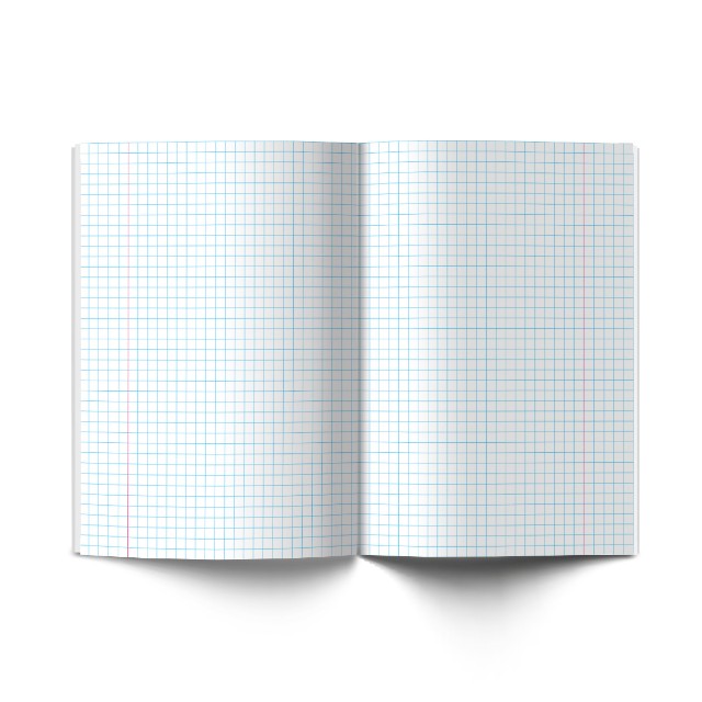 Тетрадь 12л клетка Однотонная. Классная Голубая Превью 1