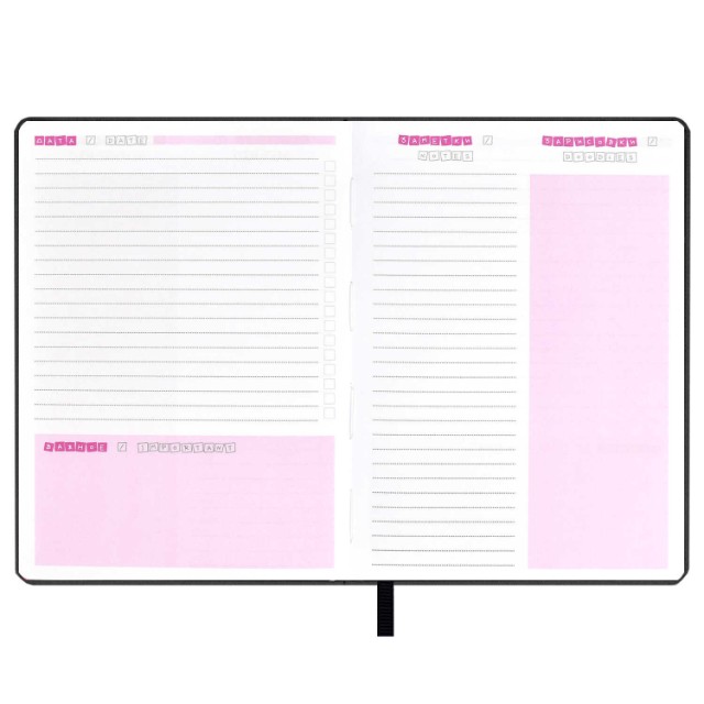 Зап. книжка А6+ 96л тв Fashion vibe черный + шармы Превью 1