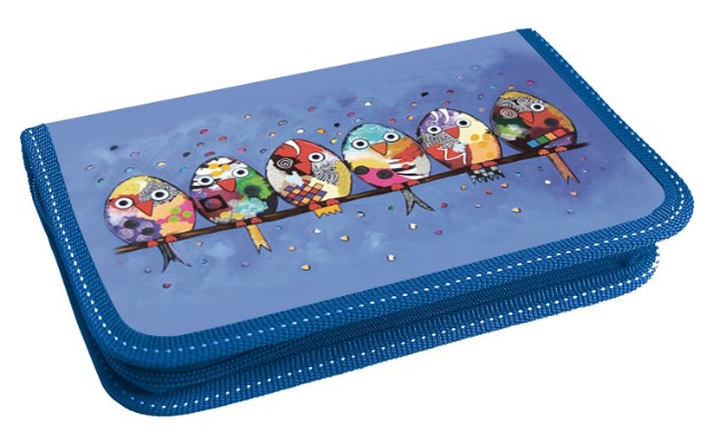 Пенал 1 отд пуст Lamark Птички