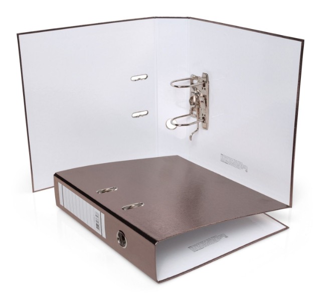 Папка-регистратор 70мм коричневый бумвинил Превью 1