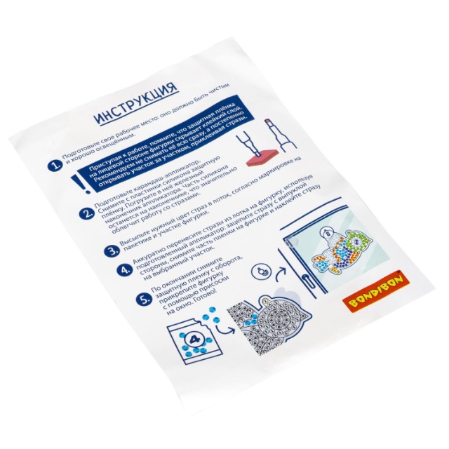 Творч Алмазная мозаика Наклейки на окно многоразовые Бабочка и птичка Превью 1