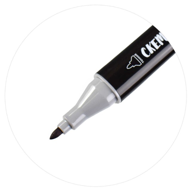 Маркеры д/скетчинга двуст 12цв 1-6,2мм оттенки серого цвета Превью 1