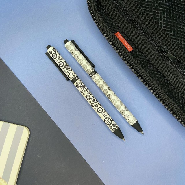 Ручка шариковая синяя BV ArtClick Одуванчики 0.5 принт авт Превью 4