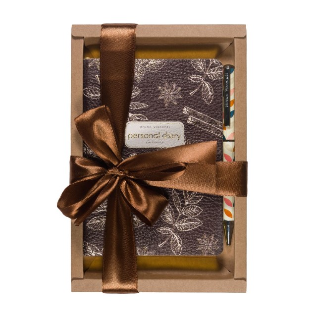 Набор подар BV Специи и пряности. Cinnamon ежедневник и металл. ручка, в подар. коробке