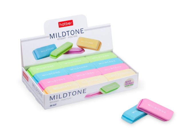 Ластик Hatber Mildtone прямоугольн. скошен.