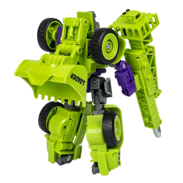 Трансформер 2в1 BONDIBOT Робот-трактор с ковшом зелёный Превью 5