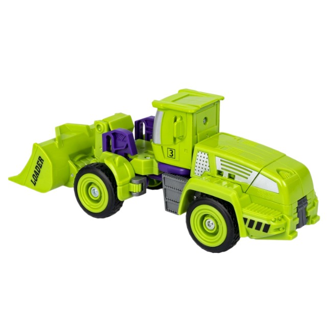 Трансформер 2в1 BONDIBOT Робот-трактор с ковшом зелёный Превью 3