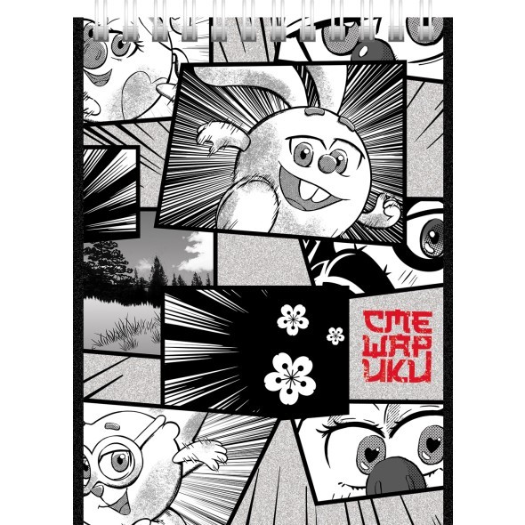 Блокнот А6 40л кл спир Смешарики Превью 4