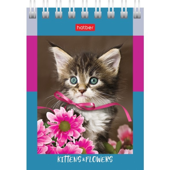 Блокнот А7 60л кл спир На мягких лапках Превью 0