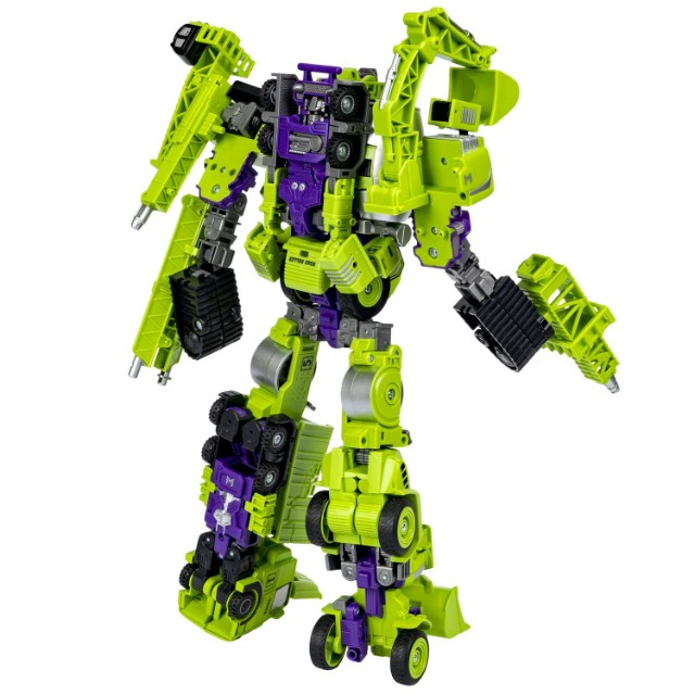 Трансформер 2в1 BONDIBOT Робот-гусеничный экскаватор зелёный Превью 3