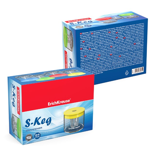 Точилка 1отв EK S-Keg с контейнером, ассорти Превью 1