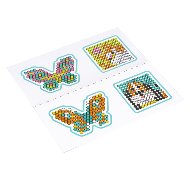 Творч Мозаика Кошка, собака, бабочки, 2 сменные формы-брелока из силикона, 4 схемы Превью 7